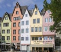 Beautiful and original houses in the center of Cologne.