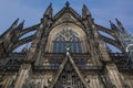 Cologne, Germany - June 05, 2021. Facade of the Cathedral Church of Saint Peter, Catholic cathedral in Cologne Royalty Free Stock Photo