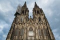 Cologne, Germany - June 05, 2021. Facade of the Cathedral Church of Saint Peter, Catholic cathedral in Cologne Royalty Free Stock Photo