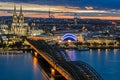 Night citycape of Cologne