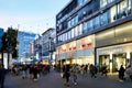 the famous shopping street Schildergasse in Cologne Royalty Free Stock Photo