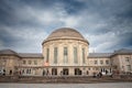 Main building of Koln Messe Deutz Bahnhof train station. It\'s a german railways train statio Royalty Free Stock Photo