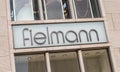 COLOGNE, GERMANY OCTOBER, 2017:  Fielmann shop signage. Fielmann AG is a German optics company focusing on retail eyewear Royalty Free Stock Photo