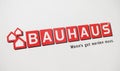 COLOGNE, GERMANY SEPTEMBER, 2017: Bauhaus shop Logo. Headquartered in Switzerland, Bauhaus is famous and one of the biggest chains