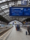 Cologne, Germany - September 26, 2025: Platform of Cologne Central Station Royalty Free Stock Photo