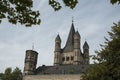 COLOGNE, GERMANY - SEPTEMBER 11, 2016: The Romanesque Catholic church `Gross Sankt Martin` Great St. Martin in the old town of Col Royalty Free Stock Photo