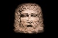 Cologne, Germany - Stone Carving of a Water God in the Roman-Germanic Museum in Cologne