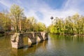 Cologne Koln, Germany View of the Old Bridge in Mediapark Royalty Free Stock Photo