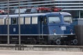 Historic tri train leasing locomotiv at cologne germany