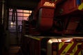 Metz rosenbauer fire department ladder car at cologne bonn airport germany