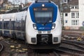 National express passenger train in cologne germany Royalty Free Stock Photo