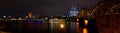 Cologne riverfront Royalty Free Stock Photo