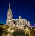 Cologne Skyline with Cathedral Dom Royalty Free Stock Photo