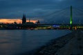 Cologne Sunset IV Royalty Free Stock Photo