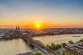 Cologne sunset Skyline