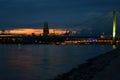 Cologne Sunset V Royalty Free Stock Photo