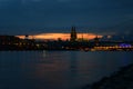 Cologne Sunset VII Royalty Free Stock Photo