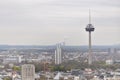 Cologne tower panoramic view, Germany.