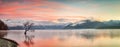 Winter Sunrise Lake Wanaka Royalty Free Stock Photo