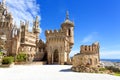 Colomares castle in memory of Christopher Colomb at Benalmadena Royalty Free Stock Photo