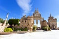 Colomares castle in memory of Christopher Colomb at Benalmadena Royalty Free Stock Photo