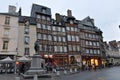 Colombage houses in Rennes, France