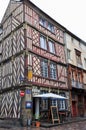 Colombage houses in Rennes, France