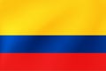 Colombia flag, national colombian symbol for illustration of travel, election, holidays