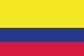 Colombia flag vector Royalty Free Stock Photo