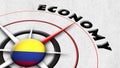 Colombia Globe Sphere Flag and Compass Concept Economy Titles