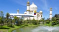 Colombia Jaime Duque park Taj Mahal reproduction and plane in landing