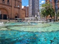 Colombia, Medellin, Bolivar park fountain