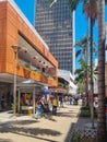 Colombia, Medellin, Junin pedestrian crossing