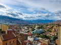 Colombia, Medellin, panoramic aerial view of the north of the city