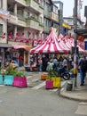 Colombia, Medellin, stalls selling flowers