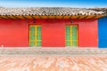 Colombia Nemocon typical colonial house Royalty Free Stock Photo