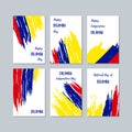 Colombia Patriotic Cards for National Day.