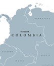 Colombia political map