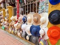 Colombia, Santa Marta, display of straw hats