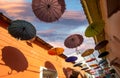 Colombia, Scenic colorful streets of Cartagena in historic Getsemani district near Walled City, Ciudad Amurallada