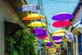 Colorful houses in the Getsemini district of Cartagena de Indias, Colombia Royalty Free Stock Photo