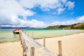 Colombia Tota lake white beach Royalty Free Stock Photo