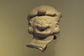 colombian ancient anthropomorphic face ceramic