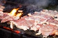 Colombian barbecue, typical food of Colombia- close-up image