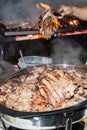 Colombian barbecue, typical food of Colombia- close-up image