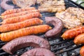 Colombian barbecue, typical food of Colombia- close-up image