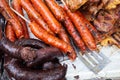 Colombian barbecue, typical food of Colombia- close-up image