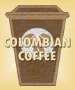 Colombian Coffee Means Colombia Brew Or Beverage