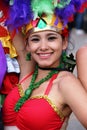 Colombian dancer in a Bogota parade