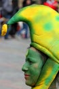 Colombian dancer in a Bogota parade